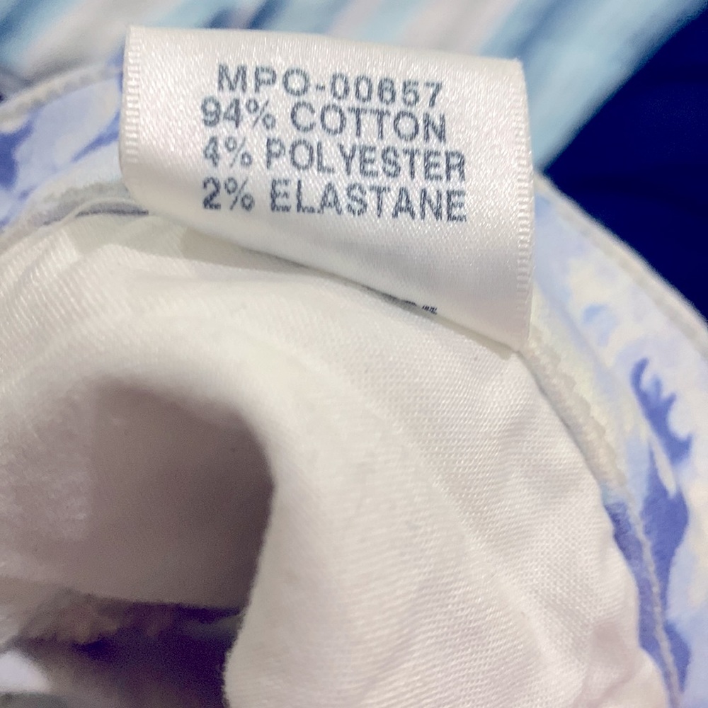 J Brand White and Blue Tie-Dye Skinny Jeans - Picture 7 of 9